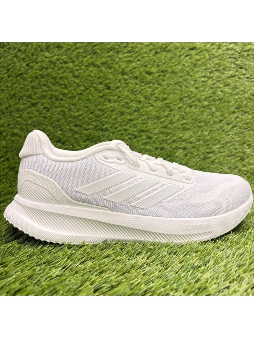 Adidas Runfalcon 5 Womens Size 8.5 White Athletic Running Walking Shoes Sneakers